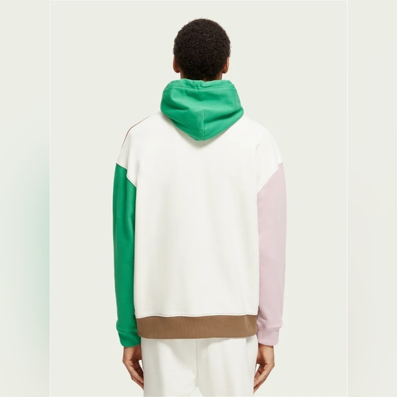 SCOTCH & SODA Unisex Colour-Block Hoodie - Picture 5 of 13